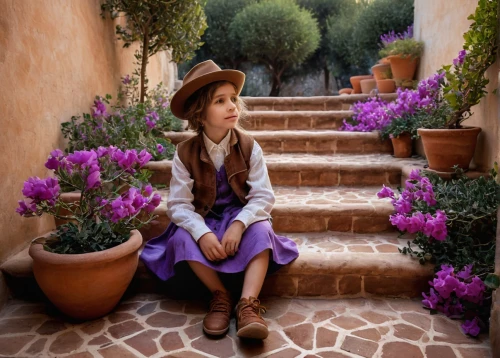 girl picking flowers,provence,la violetta,girl in flowers,italian painter,flower painting,rapunzel,beautiful girl with flowers,photo painting,girl in the garden,girl wearing hat,girl in a historic way,girl on the stairs,world digital painting,relaxed young girl,petunias,romantic portrait,provencal life,the lavender flower,digital painting,Photography,General,Natural
