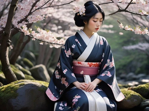 japanese woman,geisha girl,plum blossoms,geisha,japanese floral background,japanese sakura background,japanese culture,tea ceremony,japanese cherry blossom,cherry blossom japanese,the cherry blossoms,plum blossom,hanbok,japanese art,japanese cherry blossoms,mukimono,sakura blossom,japanese style,japanese cherry,japanese background,Art,Artistic Painting,Artistic Painting 24