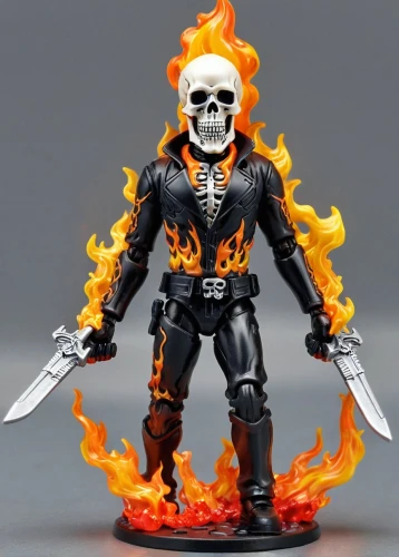 crossbones,hot metal,firebrat,fire devil,actionfigure,skull allover,day of the dead skeleton,fire master,skeleltt,molten,flickering flame,scull,action figure,metal figure,greyskull,death god,gas flame,terminator,scorch,destroy,Unique,3D,Garage Kits