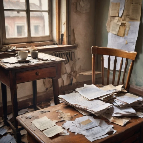 assay office in bannack,bannack assay office,writing desk,paperwork,the local administration of mastery,documents,school desk,postal elements,the living room of a photographer,writers,desk,manuscript,secretary desk,antique paper,the documents,typewriting,in a working environment,expenses management,study room,learn to write,Conceptual Art,Oil color,Oil Color 10