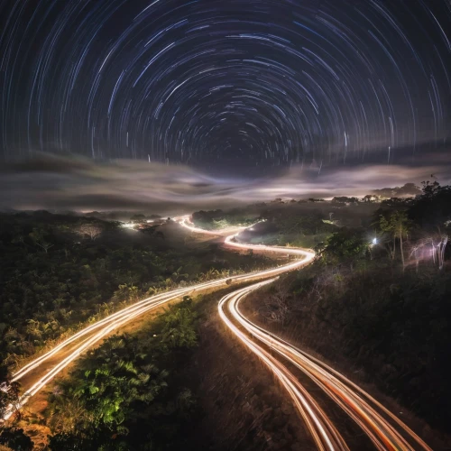 light trails,light trail,long exposure,long exposure light,star trail,star trails,speed of light,night highway,longexposure,winding road,night photography,winding roads,highway lights,new south wales,night photograph,nightscape,starry sky,astrophotography,hume highway,night image,Photography,Artistic Photography,Artistic Photography 04