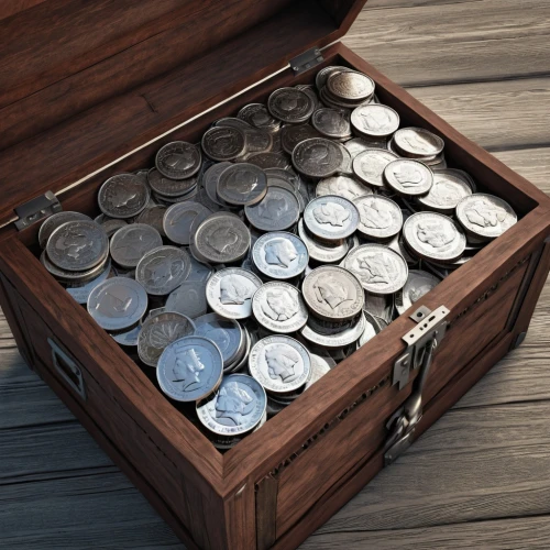 treasure chest,pirate treasure,savings box,collected game assets,tokens,coins stacks,silver pieces,a drawer,music chest,silver coin,coins,moneybox,storage-jar,pocket watches,poker chips,round tin can,tackle box,attache case,coin drop machine,drawers