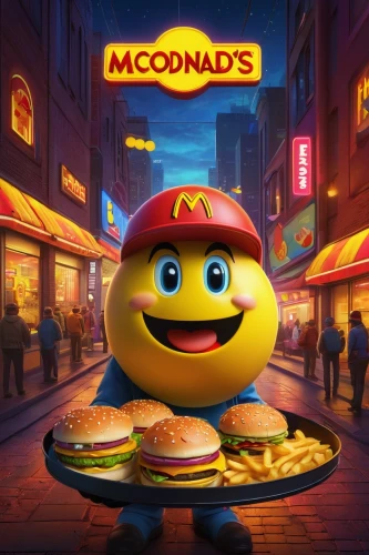 mcdonald,mcdonalds,kids' meal,mcdonald's,mc,big mac,burger emoticon,macaruns,fast food restaurant,mac,fastfood,mcmuffin,hamburgers,ronald,maccaron,macadamia,food icons,big hamburger,pac-man,new happy food,Illustration,Realistic Fantasy,Realistic Fantasy 27