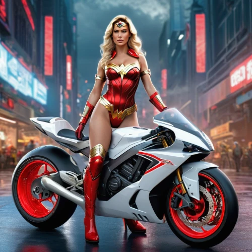 motorcycle racer,wonder woman city,super woman,super heroine,motorcycle fairing,grand prix motorcycle racing,motor-bike,motorcycle racing,motorbike,ducati 999,ducati,race bike,two-wheels,superbike racing,motorcycle,motorcycling,motorcycles,wonderwoman,super hero,superhero background,Photography,General,Sci-Fi