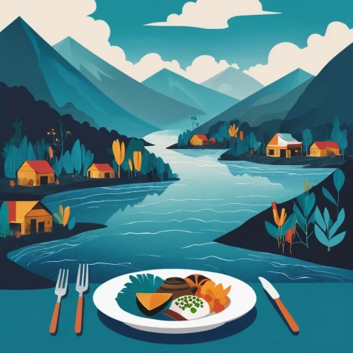 yukon territory,fishing camping,sea foods,food table,nepalese cuisine,sea food,sockeye salmon,placemat,forage fish,arctic char,food and cooking,airbnb icon,wild salmon,filipino cuisine,bahian cuisine,picnic boat,vector illustration,copper rich food,gastronomy,bouillabaisse,Illustration,Vector,Vector 08