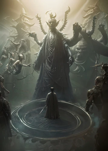 druids,death god,hall of the fallen,hinnom,pilgrimage,buddhist hell,dance of death,cawl,summon,angel of death,cg artwork,cauldron,massively multiplayer online role-playing game,dodge warlock,prophet,the storm of the invasion,zodiac,summoner,ringed-worm,concept art