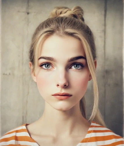 girl portrait,portrait of a girl,heterochromia,natural cosmetic,beautiful face,young woman,beautiful young woman,women's eyes,pretty young woman,portrait background,woman face,portrait photography,angelica,mystical portrait of a girl,beauty face skin,model beauty,vintage girl,blond girl,pupils,doll's facial features,Photography,Polaroid