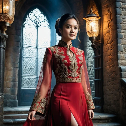 mulan,red tunic,shuanghuan noble,hanbok,oriental princess,ao dai,asian woman,asian costume,dragon li,red gown,imperial coat,azerbaijan azn,forbidden palace,red coat,arang,xiangwei,miss vietnam,lady in red,asia,xuan lian,Photography,General,Fantasy