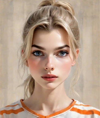 girl portrait,portrait of a girl,portrait background,digital painting,girl drawing,mystical portrait of a girl,clementine,young woman,world digital painting,fantasy portrait,blond girl,illustrator,natural cosmetic,blonde girl,vector girl,digital art,blonde woman,girl in t-shirt,girl in a long,angelica,Digital Art,Watercolor