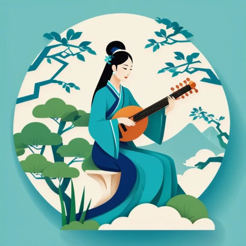 shamisen,traditional chinese musical instruments,geisha girl,mulan,geisha,classical guitar,flamenco,traditional japanese musical instruments,bamboo flute,vector illustration,chinese art,cool woodblock images,violin woman,woman playing violin,woman playing,traditional korean musical instruments,erhu,oriental painting,stringed instrument,cavaquinho,Unique,Paper Cuts,Paper Cuts 05
