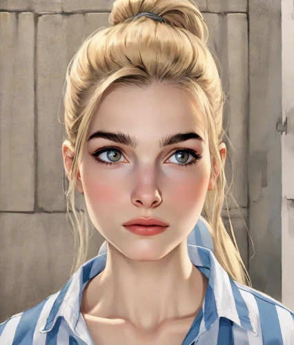 elsa,natural cosmetic,girl portrait,clementine,retro girl,pupils,portrait of a girl,piper,portrait background,vanessa (butterfly),heterochromia,cosmetic,lena,rosie,bun,veronica,cinnamon girl,vector girl,worried girl,vintage girl,Digital Art,Comic