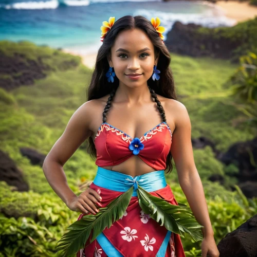 moana,polynesian girl,hula,polynesian,luau,aloha,south pacific,hawaiian,polynesia,mai tai,lei,santana,mahé,tahiti,tiana,kalua,blue hawaii,bora-bora,lilo,jasmine bush,Photography,General,Cinematic