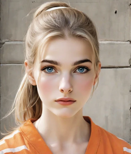 beautiful face,heterochromia,orange,orange color,portrait of a girl,clementine,natural cosmetic,girl portrait,pretty young woman,beautiful young woman,angel face,elsa,doll's facial features,young woman,pupils,women's eyes,orange eyes,realdoll,model beauty,eyes,Digital Art,Poster