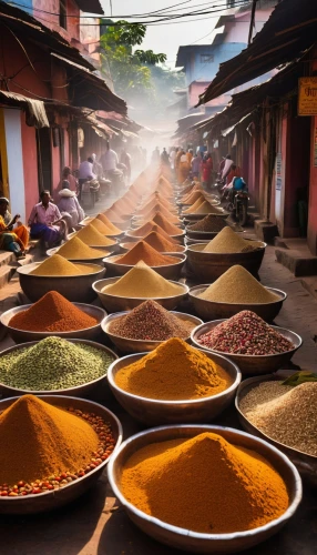 spice market,colored spices,spice souk,indian spices,spices,masala,five-spice powder,punjena paprika,paprika powder,curry powder,baharat,herbs and spices,chili powder,the festival of colors,spice mix,masala chai,large market,mixed spice,souk,vegetable market,Photography,General,Realistic