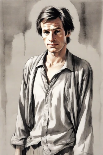 gregory peck,italian painter,bruce lee,digital painting,oil painting on canvas,ayrton senna,jack rose,oil on canvas,photo painting,john doe,oil painting,deacon,robert harbeck,male poses for drawing,fraser,goldeneye,jack,painter,oil paint,lurch,Digital Art,Ink Drawing