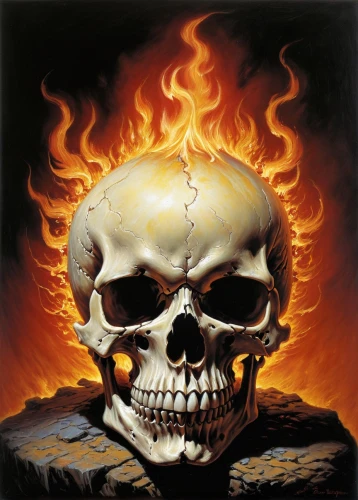 scull,skull bones,conflagration,the conflagration,flammable,lake of fire,hot metal,flickering flame,death's head,death's-head,flame of fire,fire logo,fire devil,dance of death,combustion,inflammable,death head,skull mask,human skull,fire background,Illustration,Realistic Fantasy,Realistic Fantasy 32