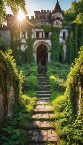 fairytale castle,fairy tale castle,castle ruins,transylvania,abandoned place,studio ghibli,bastei,medieval castle,knight's castle,castle of the corvin,peter-pavel's fortress,ancient house,witch's house,fantasy picture,fantasy landscape,stone palace,castle,bastion,ghost castle,ancient city,Photography,General,Realistic