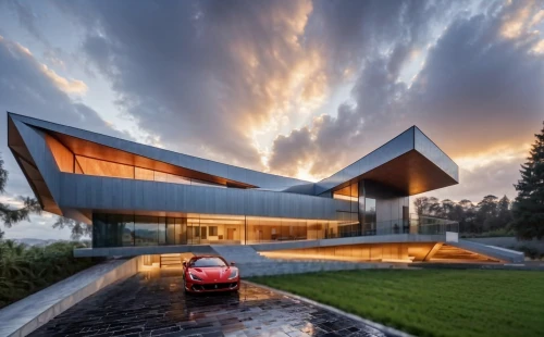 modern architecture,modern house,futuristic architecture,cube house,dunes house,mclaren automotive,florida home,folding roof,luxury home,luxury property,residential house,smart house,residential,automotive exterior,smart home,glass facade,asian architecture,car showroom,contemporary,cubic house