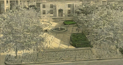 the garden society of gothenburg,lafayette square,garden elevation,palace garden,garden of the fountain,lafayette park,villa borghese,the old botanical garden,gardens,the boulevard arjaan,plaza de armas,the garden,fountain lawn,rosarium,garden design sydney,peter's square,ornamental shrubs,landscape plan,villa balbiano,schlossgarten,Art sketch,Art sketch,Newspaper