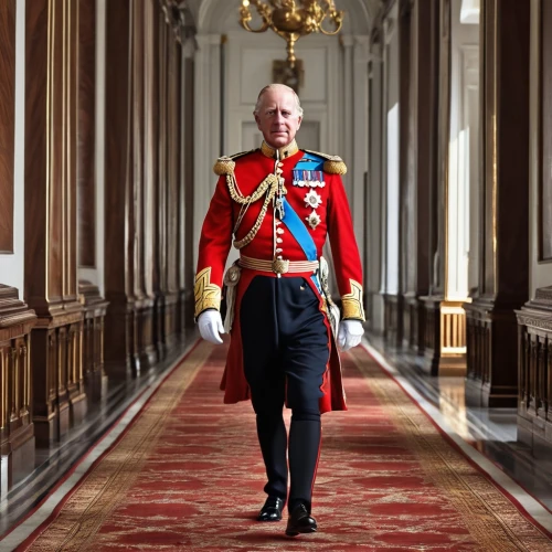grand duke of europe,prince of wales,monarchy,royal award,governor,prince of wales feathers,grand duke,military uniform,great britain,imperial coat,elizabeth ii,the order of the fields,civil servant,united kingdom,westminster palace,military officer,a uniform,colonel,general,ceremonial,Photography,General,Realistic