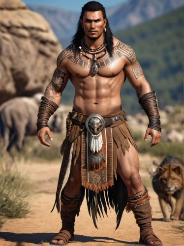 barbarian,male character,the american indian,american indian,tribal chief,amerindien,native american,tribal bull,maori,polynesian,cave man,male lion,aztec,neanderthal,raider,tarzan,aborigine,chief,cent,aboriginal,Photography,General,Realistic