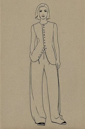 garment,woman in menswear,one-piece garment,advertising figure,vintage paper doll,lilian gish - female,pantsuit,pierrot,male poses for drawing,art deco woman,woman sitting,a wax dummy,ervin hervé-lóránth,suit trousers,men's suit,frock coat,cd cover,suit of the snow maiden,girl with cloth,ethel barrymore - female,Design Sketch,Design Sketch,Pencil