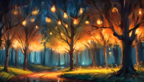 autumn forest,forest fire,forest background,elven forest,enchanted forest,fairy forest,forest landscape,forest glade,haunted forest,forest of dreams,forest path,deciduous forest,forest,cartoon forest,fireflies,the forest,autumn background,druid grove,forest road,fantasy landscape