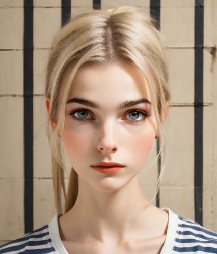 realdoll,doll's facial features,natural cosmetic,girl portrait,blond girl,vintage makeup,woman face,portrait of a girl,blonde woman,portrait background,blonde girl,beauty face skin,cosmetic,young woman,woman's face,retouching,eyes makeup,doll face,female doll,women's eyes,Digital Art,Flat Papercut