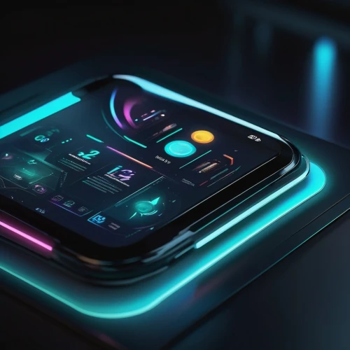 80's design,futuristic,wireless charger,neon light,blackmagic design,android inspired,neon coffee,game device,iphone x,handheld,control center,handheld game console,music player,cinema 4d,technology of the future,cellular phone,tech news,game light,homebutton,neon lights,Illustration,Vector,Vector 09