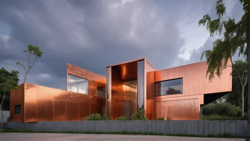 corten steel,cubic house,dunes house,modern house,metal cladding,timber house,modern architecture,cube house,3d rendering,cube stilt houses,archidaily,wooden house,contemporary,shipping containers,danish house,house shape,frame house,residential house,inverted cottage,housebuilding,Photography,General,Realistic