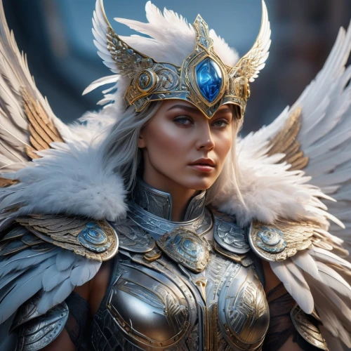 female warrior,warrior woman,garuda,fantasy woman,archangel,goddess of justice,ice queen,fantasy warrior,athena,heroic fantasy,the archangel,norse,fantasy portrait,artemisia,samara,fantasy art,thracian,headpiece,patung garuda,harpy,Photography,General,Sci-Fi