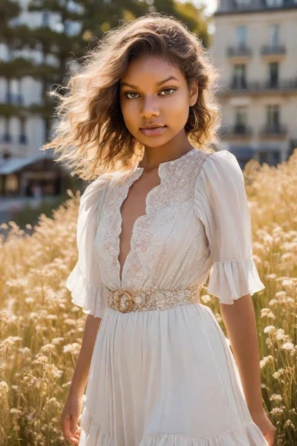 girl in white dress,paris,orsay,marguerite,beautiful young woman,white winter dress,country dress,girl in a historic way,artificial hair integrations,girl in flowers,french silk,beautiful girl with flowers,madeleine,mary-gold,georgine,girl in a long dress,tiana,micheline,portrait photography,normandy,Photography,Realistic