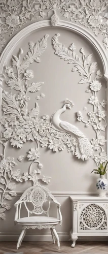 wall plaster,floral and bird frame,stucco ceiling,mouldings,wall decoration,stucco wall,carved wall,rococo,decoration bird,wall sticker,art nouveau design,stucco frame,decorative frame,damask background,decorative art,patterned wood decoration,ornate room,wall panel,interior decoration,lace border,Photography,General,Realistic