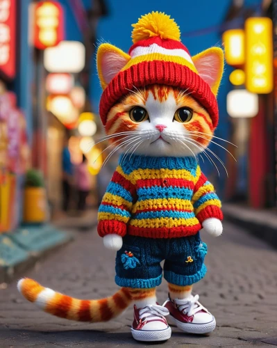street cat,cute cat,cartoon cat,chinese pastoral cat,cute cartoon character,tiger cat,cat european,cat image,street fashion,knit hat,fashionista,cat,nikko,pompom,beanie,little cat,fashionable girl,doll cat,ginger cat,calico cat,Photography,General,Fantasy