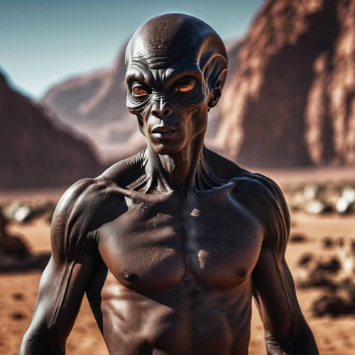 alien warrior,broncefigur,dark elf,martian,primitive man,humanoid,extraterrestrial life,aborigine,primitive person,extraterrestrial,tassili n'ajjer,alien,black skin,avatar,black warrior,cgi,dr. manhattan,male elf,moor,african man,Photography,General,Realistic