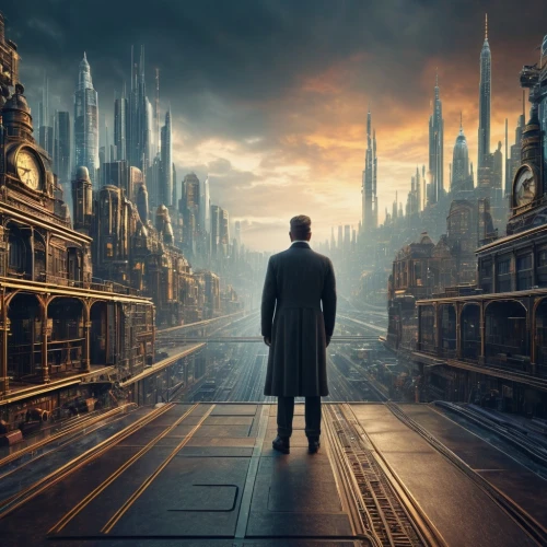 fantasy city,sci fiction illustration,metropolis,fantasy picture,dystopian,dystopia,black city,the carnival of venice,background image,photomanipulation,freemasonry,ancient city,digital compositing,fantasy art,world digital painting,the wanderer,city cities,heroic fantasy,photo manipulation,hall of the fallen,Photography,General,Sci-Fi