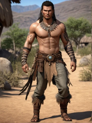 barbarian,male character,male elf,cave man,tribal chief,polynesian,siam fighter,hercules,game character,tarzan,mercenary,wind warrior,male model,tribal bull,american indian,muscular build,half orc,wolverine,neanderthal,warrior east,Photography,General,Realistic