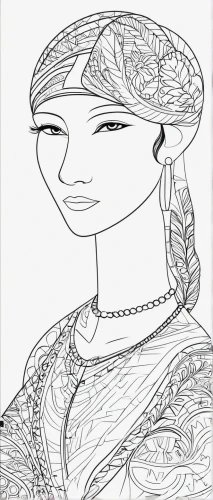radha,coloring pages,indian art,coloring page,mehndi designs,ancient egyptian girl,indian woman,mehndi,fashion illustration,bridal accessory,mehendi,ethnic design,sari,rajasthan,jaya,indian bride,line-art,line drawing,coloring book for adults,coloring picture,Illustration,Black and White,Black and White 04