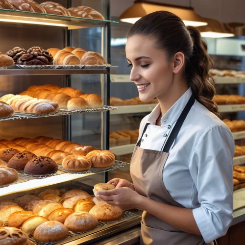 bakery products,pastry chef,viennoiserie,bakery,pastries,danish pastry,pâtisserie,freshly baked buns,kolach,sweet pastries,sfogliatelle,simit,kanelbullar,customer experience,sufganiyah,establishing a business,pastry shop,schnecken,types of bread,girl with bread-and-butter,Photography,General,Realistic