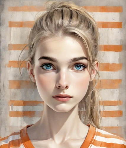 girl portrait,digital painting,portrait of a girl,clementine,portrait background,world digital painting,girl drawing,orange,fantasy portrait,digital art,vector girl,mystical portrait of a girl,custom portrait,illustrator,elsa,orange color,piper,young woman,artist portrait,angelica,Digital Art,Watercolor