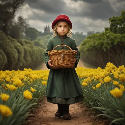 girl picking flowers,little girl in wind,little girl with umbrella,girl in flowers,flowers in basket,the little girl,little girl with balloons,children's background,girl with bread-and-butter,girl in the garden,daffodil field,photo manipulation,springtime background,girl wearing hat,children's fairy tale,photoshop manipulation,flower girl basket,little girl,flower basket,photographing children,Photography,Documentary Photography,Documentary Photography 13