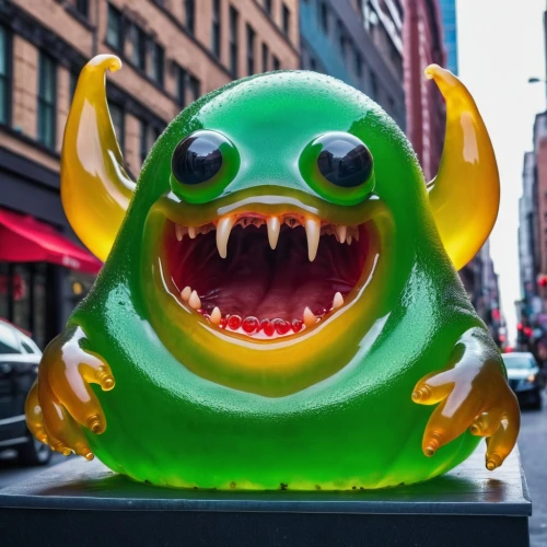 rubber dinosaur,bulbasaur,frog figure,frog cake,green frog,gnaw,minion hulk,giant frog,jazz frog garden ornament,cuthulu,alligator sculpture,anthropomorphized animals,piranha,running frog,yo-kai,bull frog,hulk,mascot,wallace's flying frog,ny,Photography,General,Realistic