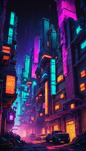 colorful city,cyberpunk,cityscape,futuristic landscape,metropolis,fantasy city,futuristic,urban,dystopian,city blocks,city at night,dystopia,tokyo city,vast,scifi,city,shinjuku,vapor,ultraviolet,cities,Unique,Pixel,Pixel 03