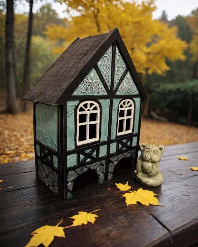 miniature house,wooden birdhouse,fairy house,dolls houses,wood doghouse,little house,bird house,seasonal autumn decoration,autumn decoration,fall picture frame,doll house,model house,dollhouse accessory,wooden house,small house,autumn decor,fairy door,japanese garden ornament,birdhouse,wooden hut