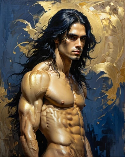 world digital painting,fantasy art,persian poet,tarzan,persian,digital painting,oil painting,lord shiva,siam fighter,body building,oil painting on canvas,indian art,italian painter,spanish stallion,greek god,daemon,male poses for drawing,oil paint,art painting,male character