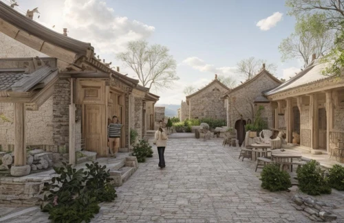 chinese architecture,caravanserai,shaanxi province,xinjiang,stone houses,shahe fen,korean folk village,hala sultan tekke,traditional village,xizhi,chinese temple,turpan,in xinjiang,suzhou,khlui,bukhara,hulunbuir,azerbaijan azn,monastery garden,stone palace,Landscape,Landscape design,Landscape space types,None