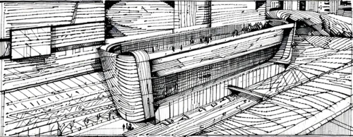 wireframe graphics,naval architecture,wireframe,cross-section,cross section,formwork,cross sections,pencil lines,frame drawing,ventilation grid,technical drawing,escher,sheet drawing,mono-line line art,skeleton sections,pre-dreadnought battleship,trireme,compartment,kirrarchitecture,pencils,Design Sketch,Design Sketch,None