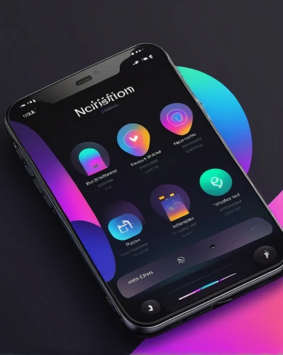blackmagic design,music player,gradient effect,android inspired,flat design,dribbble,homebutton,audio player,portable media player,80's design,3d mockup,samsung galaxy,colorful foil background,android app,home screen,viewphone,rainbow background,icon pack,the app on phone,music equalizer,Illustration,American Style,American Style 12