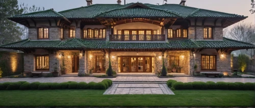 russian folk style,wooden house,persian architecture,beautiful home,traditional house,luxury home,timber house,wooden facade,large home,private house,luxury property,mansion,iranian architecture,two story house,country house,villa,chalet,architectural style,country estate,stone palace,Photography,General,Natural
