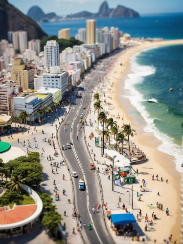 copacabana,brazilian beach,rio,brazil brl,tilt shift,rio de janeiro,rio olympics,rio 2016,brazil carnival,brazil,brasil,brazilian real,south-america,rio de janeiro 2016,brazilian,aerial view of beach,niterói,neon carnival brasil,northeast brazil,praia da falésia,Unique,3D,Panoramic